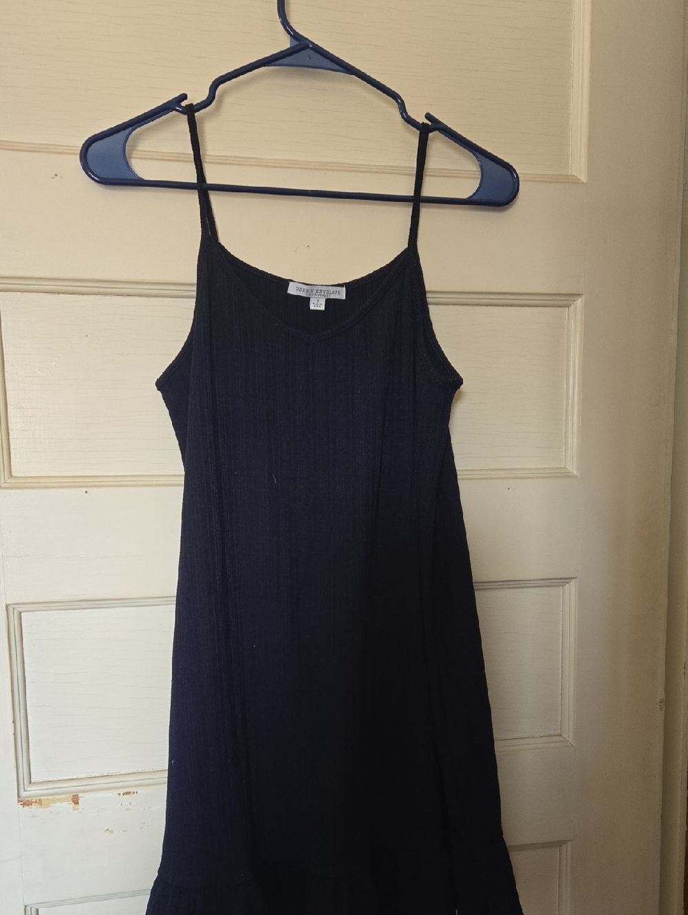 Navy Ribbed Mini Swimsuit Coverup Size Small